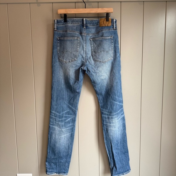 American Eagle Jeans Mens 32x34 Blue Medium Wash Ne(x)t Level AirFlex Slim - Picture 2 of 13